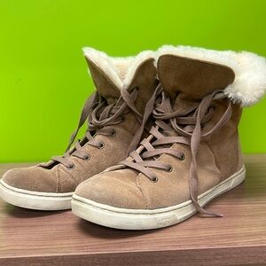 Ugg shearling high top sneakers